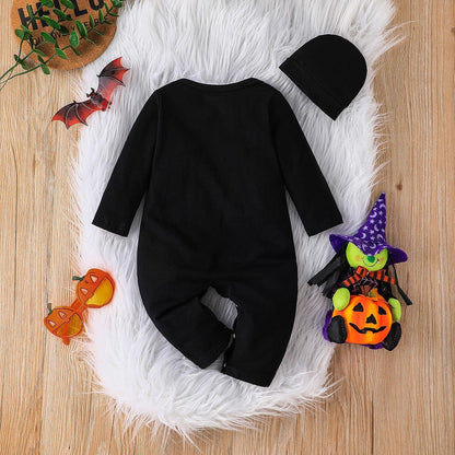 Déguisement bébé halloween squelette avec bonnet