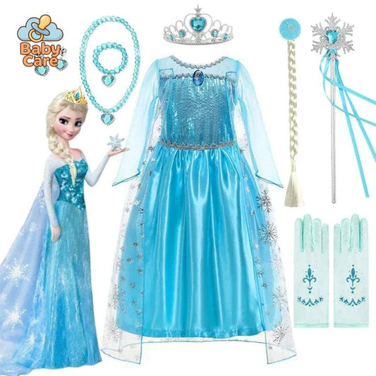 Déguisement Princesse Elsa Enfant Déguisement Bleu