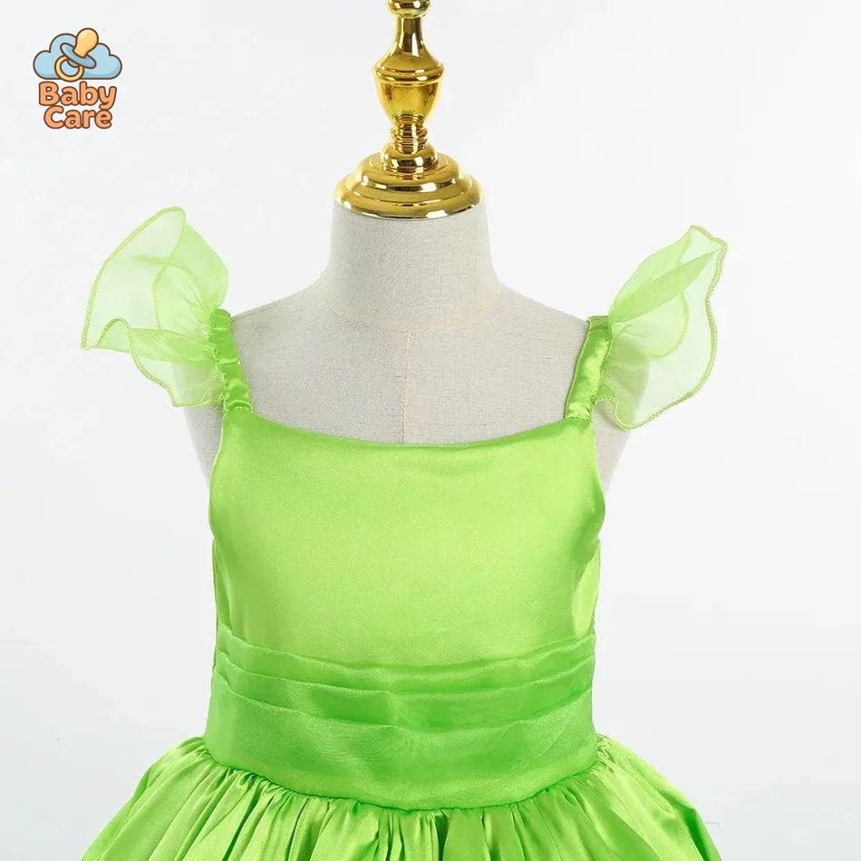 Déguisement fée Princesse Verte Ailée Enfant