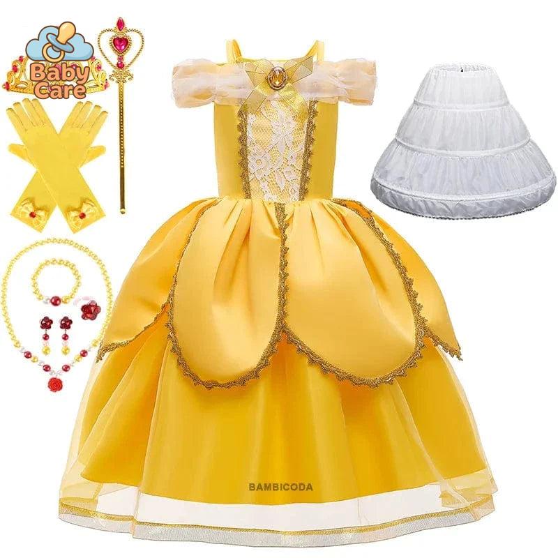 Déguisement Princesse Belle Enfant avec Accessoires