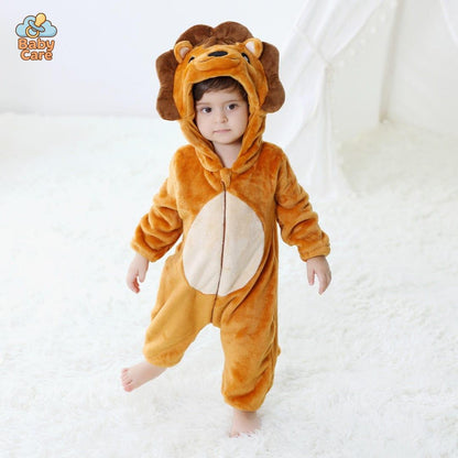 Déguisement Lion Bébé à Capuche Douce