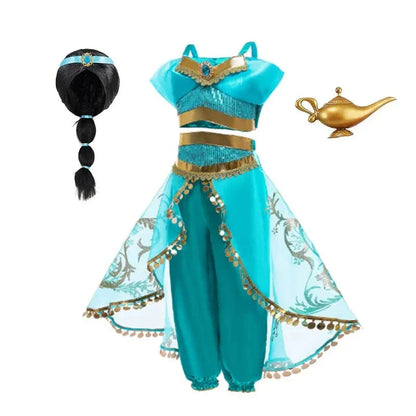 Déguisement Princesse Jasmine Fille Luxe