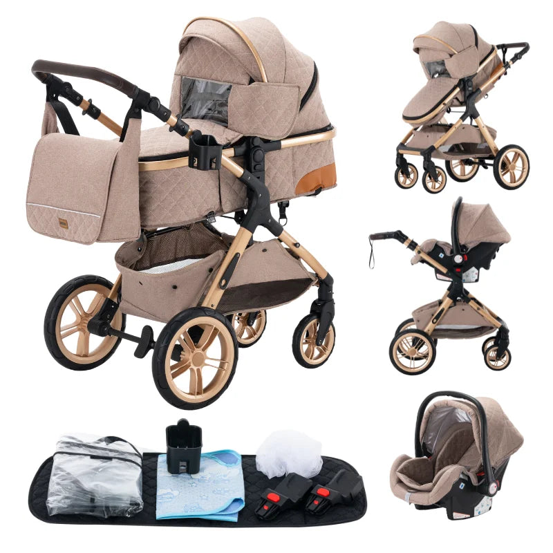 Poussette trio 3 en 1 Dernière génération – Poussette, Landau, Siège Auto et ses accessoires