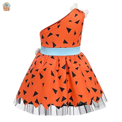 Déguisement pierrafeu carnaval bébé fille