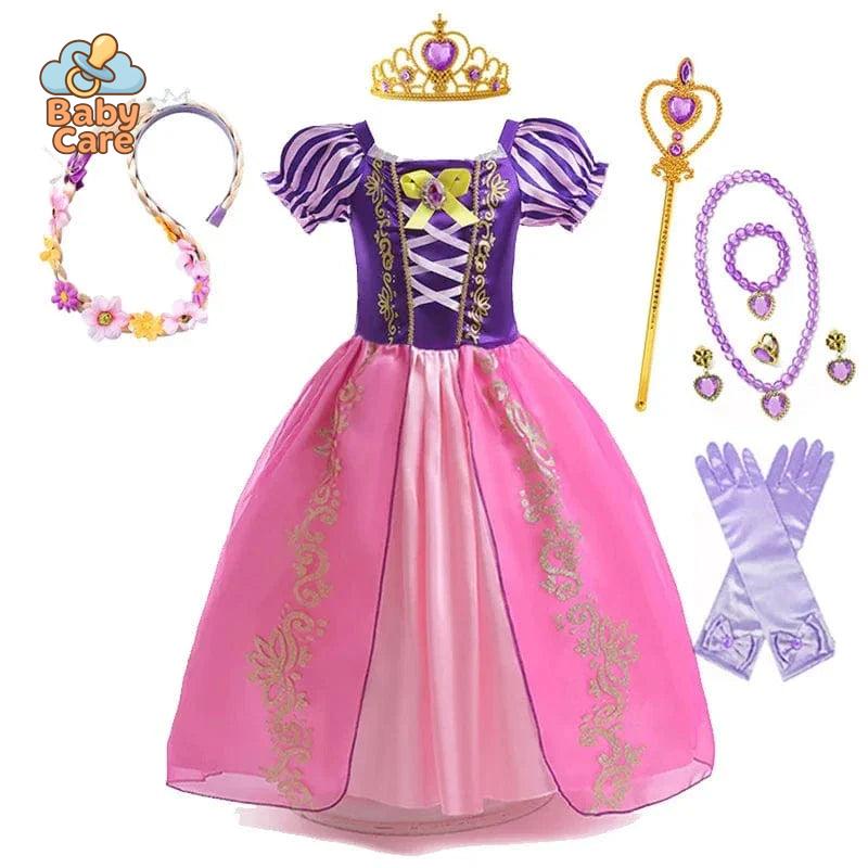 Déguisement Princesse Enfant Raiponce Costume Violet