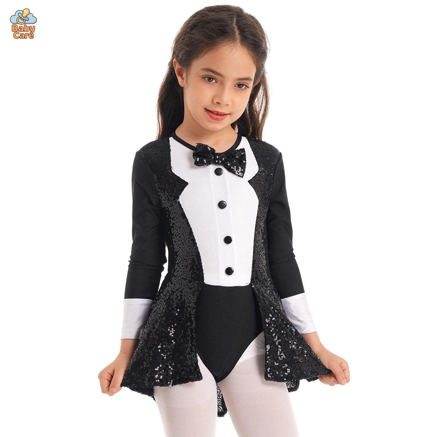 Déguisement de magicien Fille avec Paillettes Élégantes