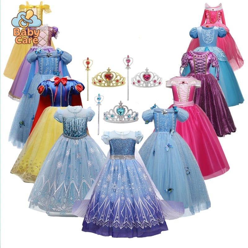 Déguisement princesse carnaval 4 à 10 ans