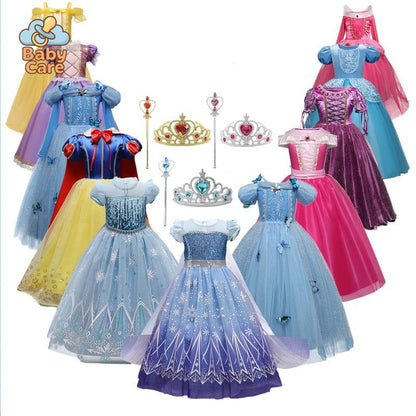 Déguisement princesse carnaval 4 à 10 ans