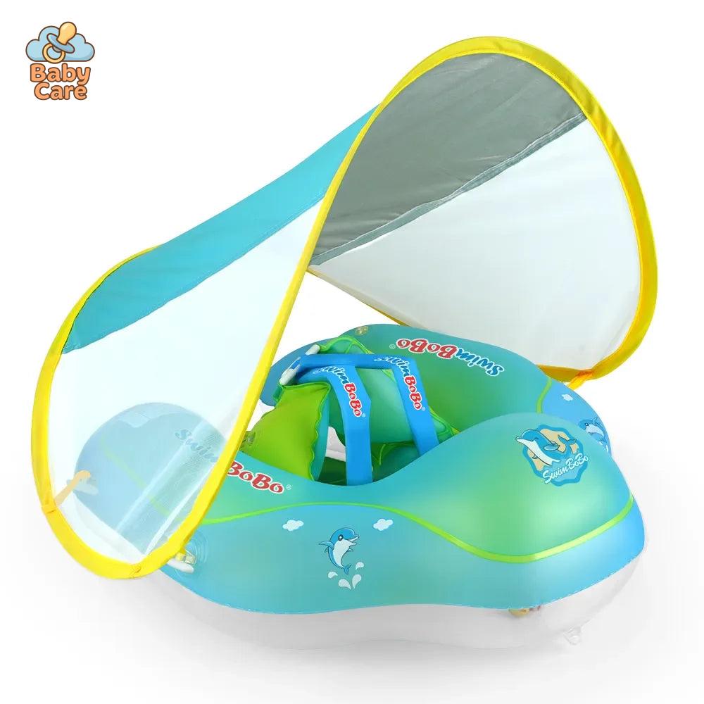 Bouée pour bébé Bleu avec ombrelle – flotteur pour bébé