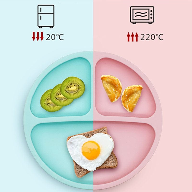 Assiette silicone à ventouse