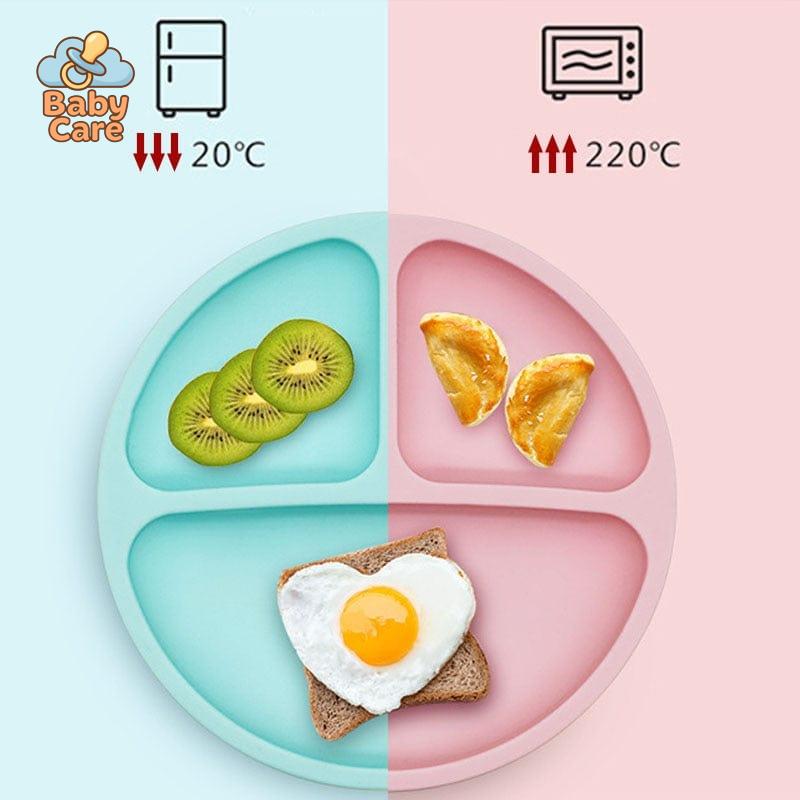 Assiette silicone à ventouse