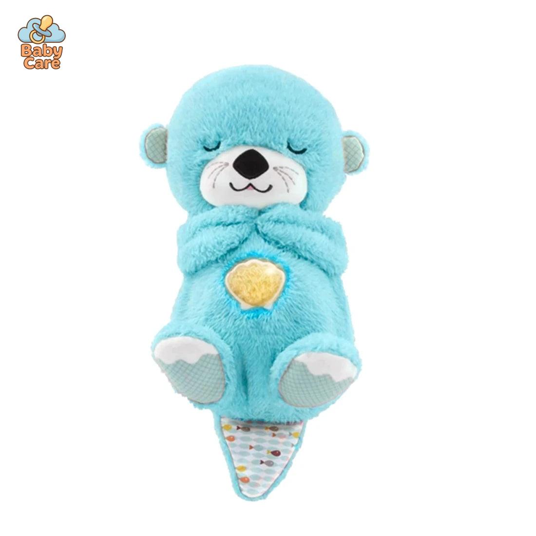 Ma Loutre Câlins Bonne nuit Peluche interactive, Doudou Loutre, Doudou qui respire, Peluche veilleuse Bébé musicale