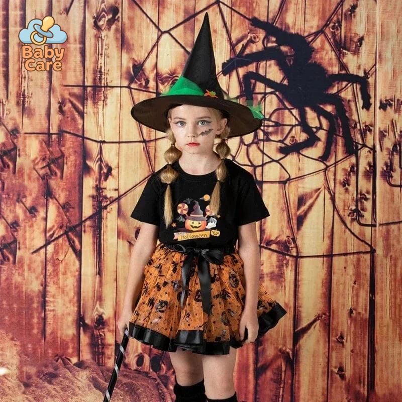 Déguisement de Sorcière Enfant avec Chapeau