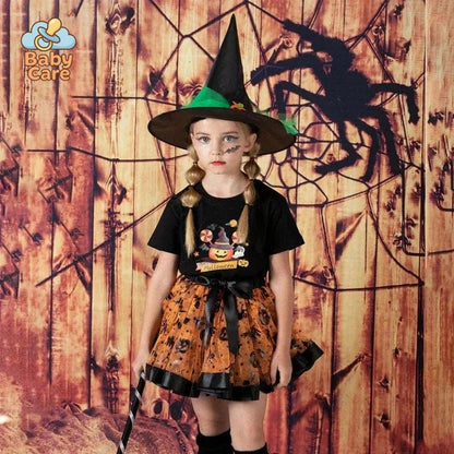Déguisement de Sorcière Enfant avec Chapeau