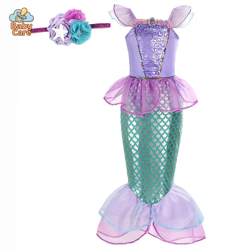 Déguisement Princesse Sirène Ariel Enfant Cosplay Féérique