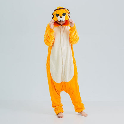 Déguisement lion Pyjama Douillet Unisexe en Polaire