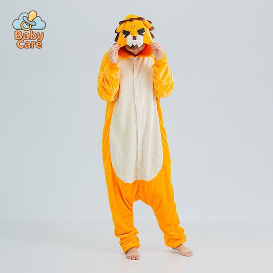 Déguisement lion Pyjama Douillet Unisexe en Polaire