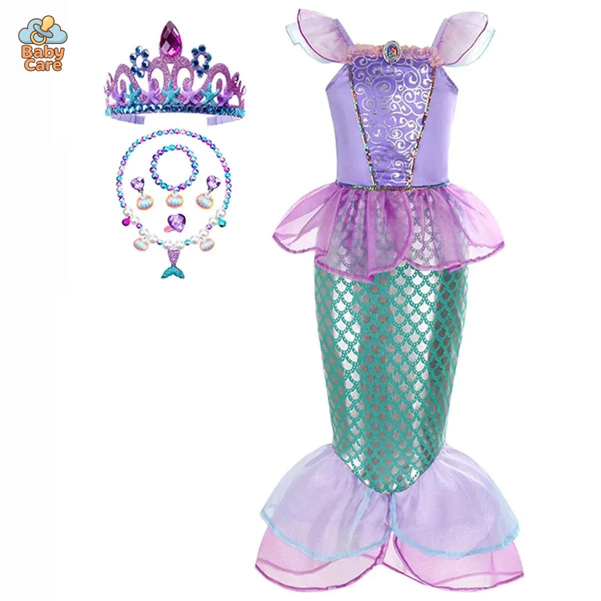 Déguisement Princesse Sirène Ariel Enfant Cosplay Féérique