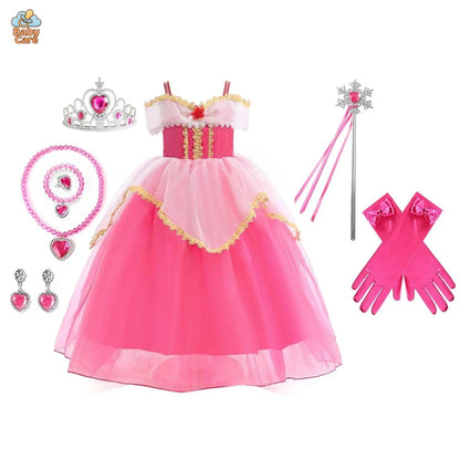 Déguisement Princesse Aurore Enfant Robe Luxueux