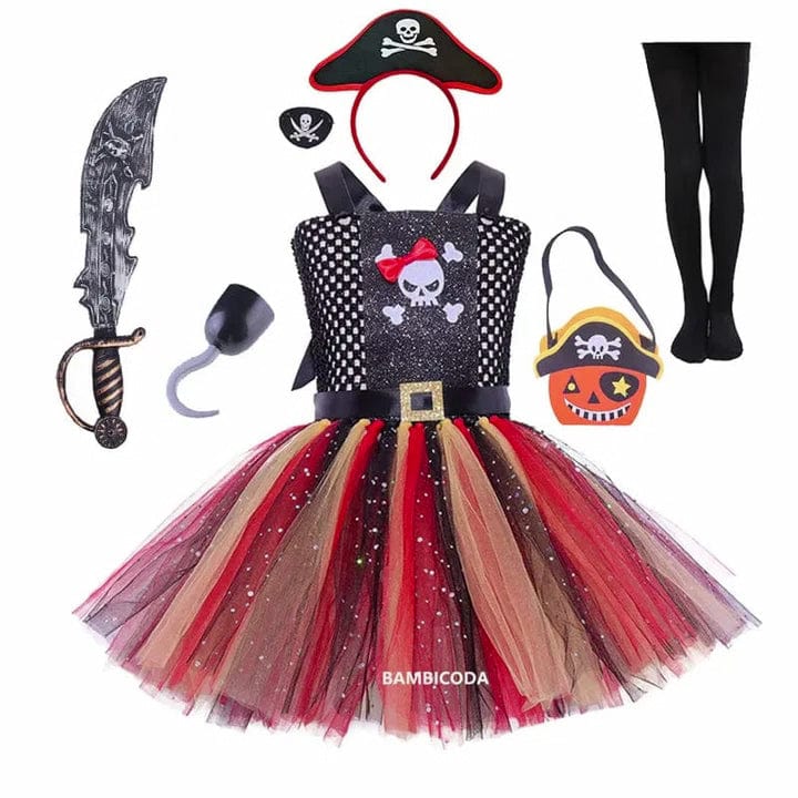 Déguisement robe pirate fillette halloween carnaval