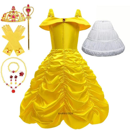 Déguisement Princesse Belle Enfant avec Accessoires