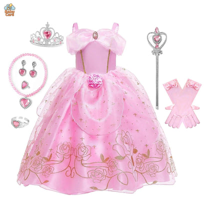 Déguisement Princesse Aurore Enfant Robe Luxueux