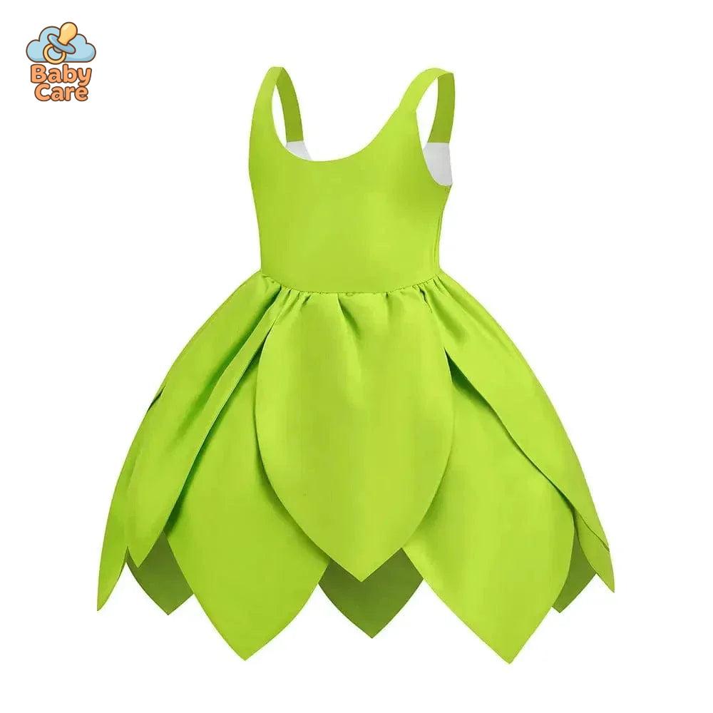 Déguisement fée Clochette Robe Verte Féérique Enfant