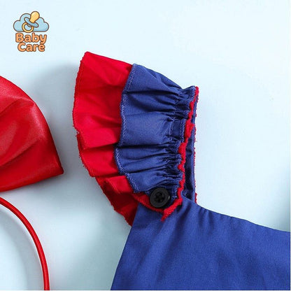 Déguisement blanche neige bébé carnaval 2 pièces