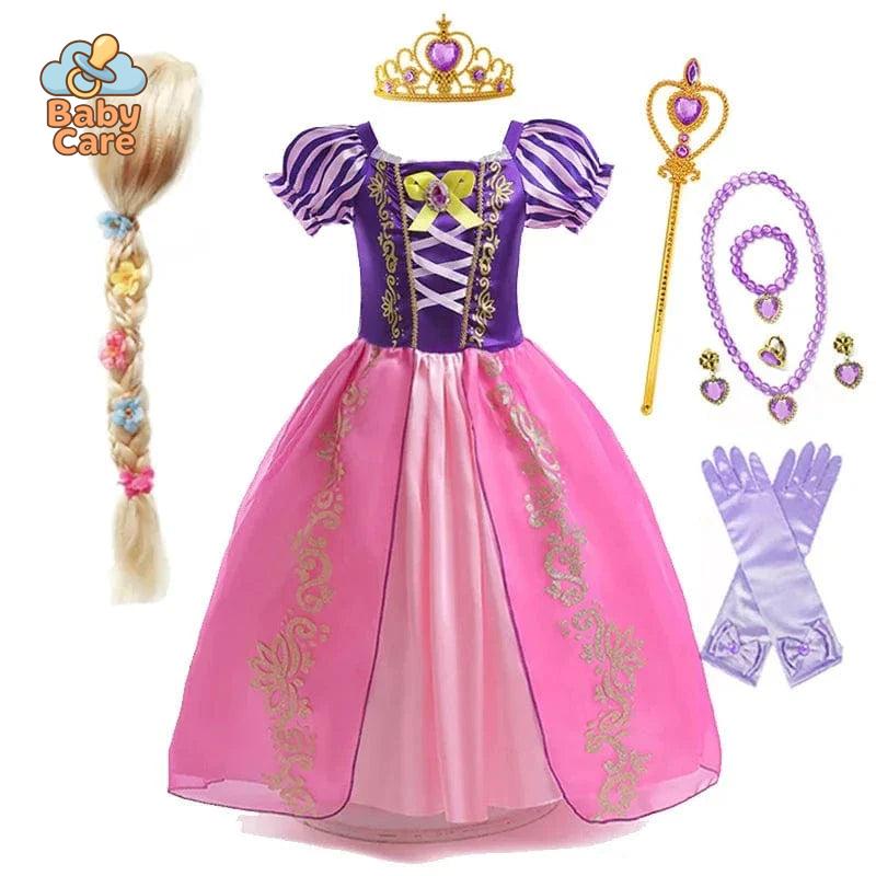 Déguisement Princesse Enfant Raiponce Costume Violet