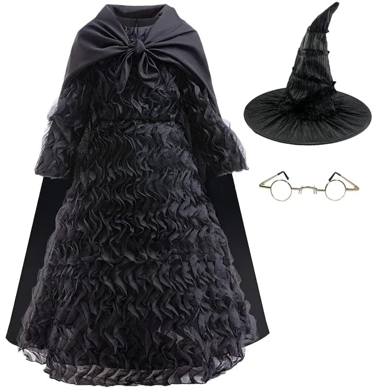 Déguisement de Sorcière Halloween Enfant Robe Noire