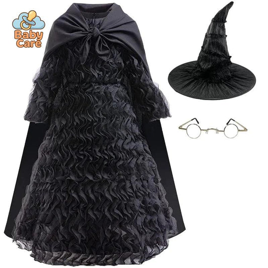 Déguisement de Sorcière Halloween Enfant Robe Noire