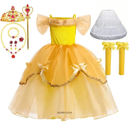 Déguisement Princesse Belle Enfant avec Accessoires