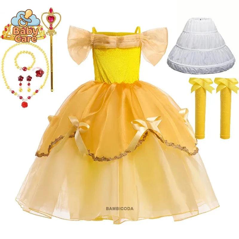 Déguisement Princesse Belle Enfant avec Accessoires