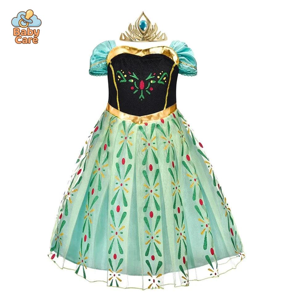 Déguisement fée Princesse Verte Ailée Enfant
