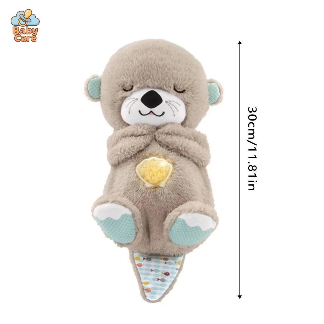 Ma Loutre Câlins Bonne nuit Peluche interactive, Doudou Loutre, Doudou qui respire, Peluche veilleuse Bébé musicale