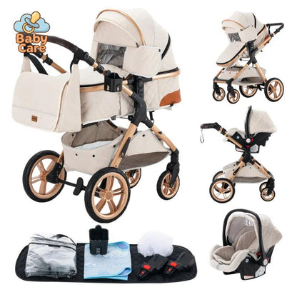 Poussette trio 3 en 1 Dernière génération – Poussette, Landau, Siège Auto et ses accessoires