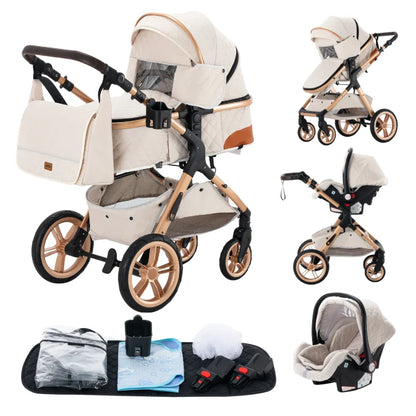 Poussette trio 3 en 1 Dernière génération – Poussette, Landau, Siège Auto et ses accessoires