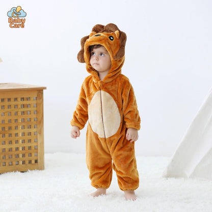 Déguisement Lion Bébé à Capuche Douce