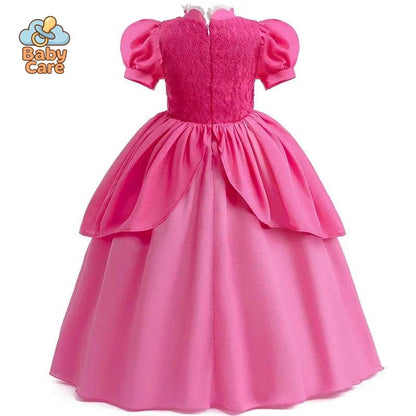 Déguisement Princesse Cosplay Peach Rose Enfant