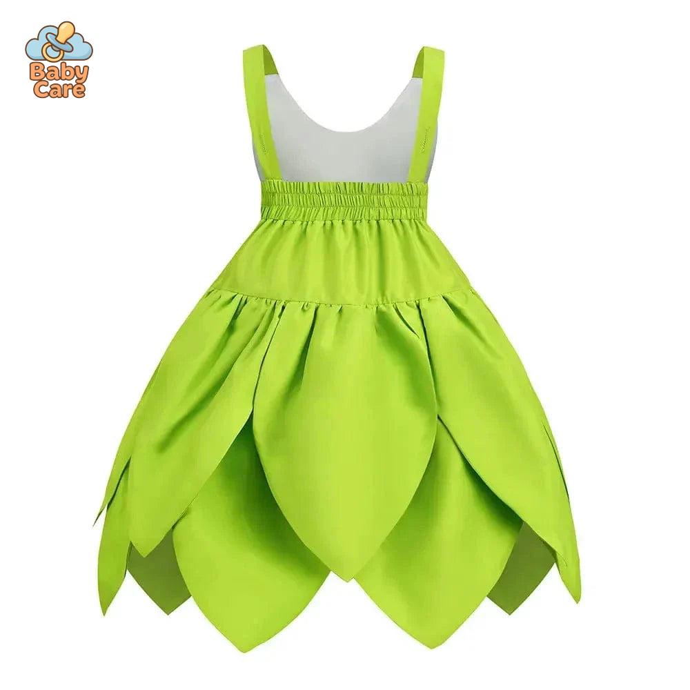 Déguisement fée Clochette Robe Verte Féérique Enfant