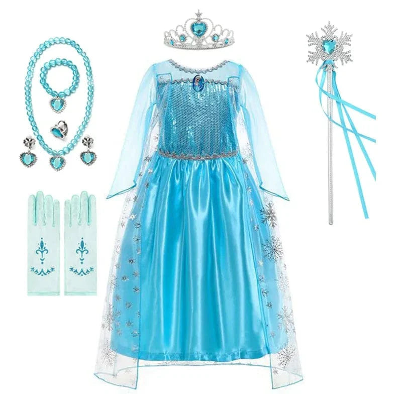 Déguisement Princesse Elsa Enfant Déguisement Bleu