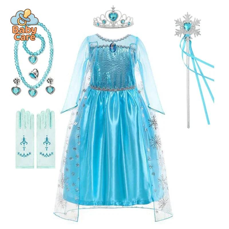 Déguisement Princesse Elsa Enfant Déguisement Bleu