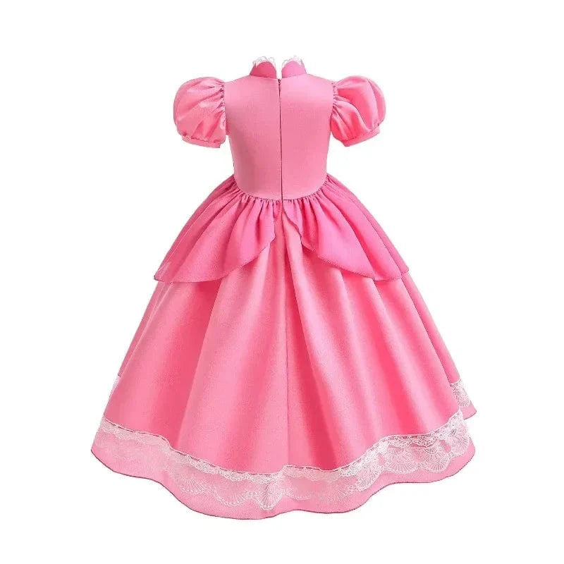 Déguisement Princesse Peach Rose Enfant Cosplay