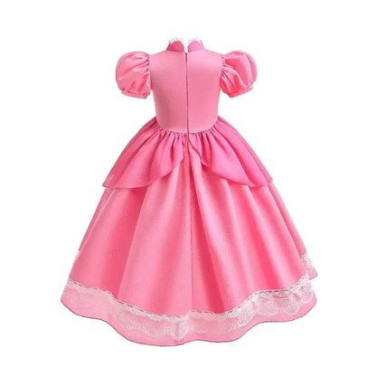 Déguisement Princesse Peach Rose Enfant Cosplay