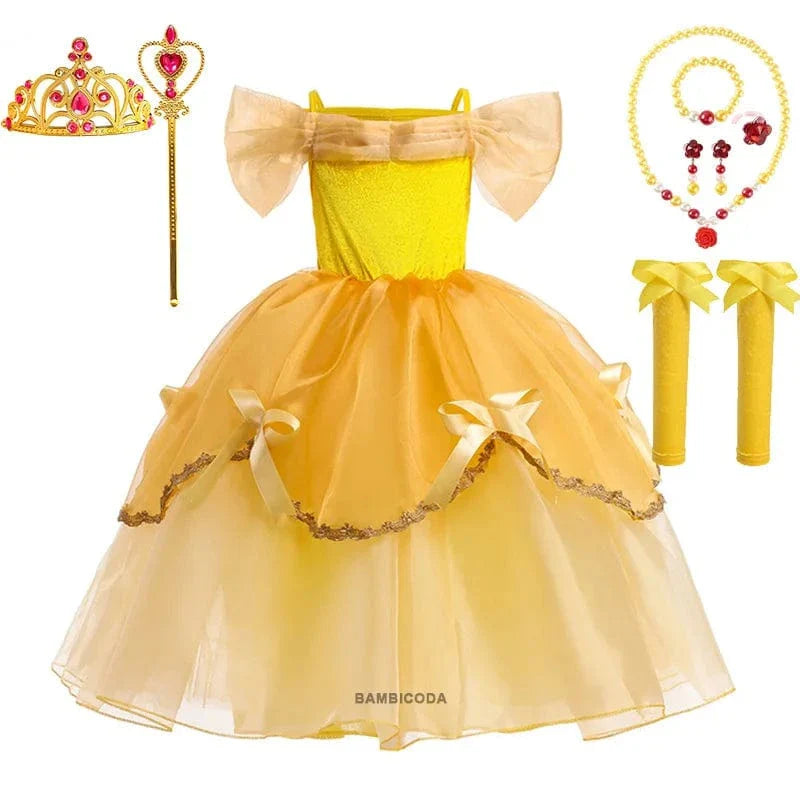 Déguisement Princesse Belle Enfant avec Accessoires