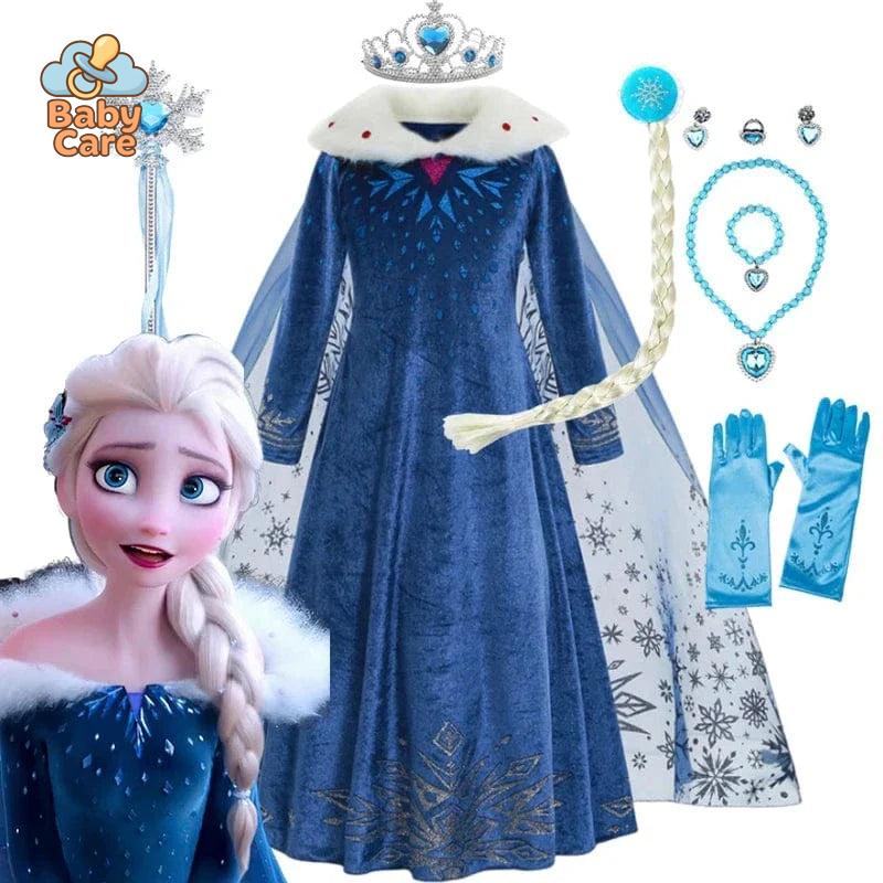 Déguisement Princesse Robe Elsa Anna Fille