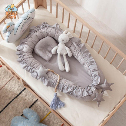 Réducteur de lit bébé – nid bébé en coton