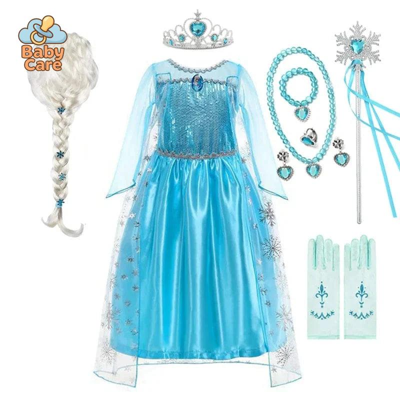 Déguisement Princesse Elsa Enfant Déguisement Bleu