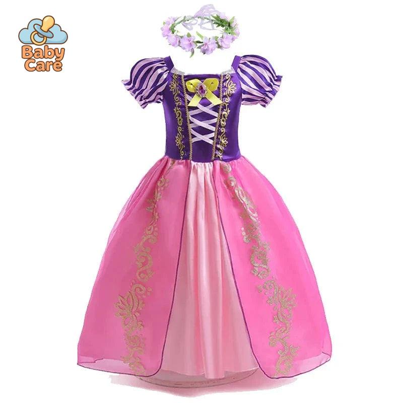 Déguisement Princesse Enfant Raiponce Costume Violet