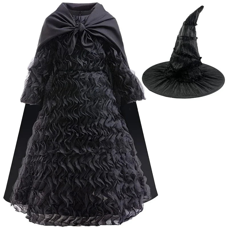 Déguisement de Sorcière Halloween Enfant Robe Noire